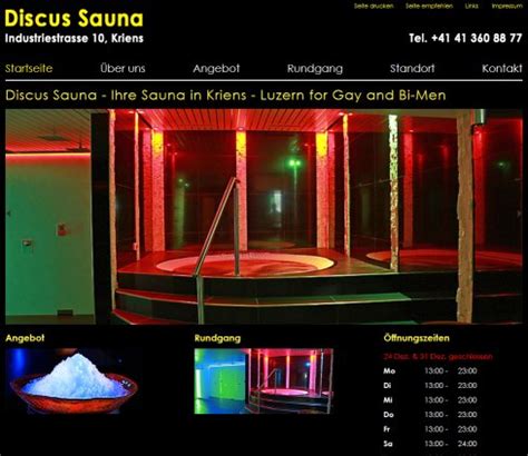 gay sauna kriens|Discus